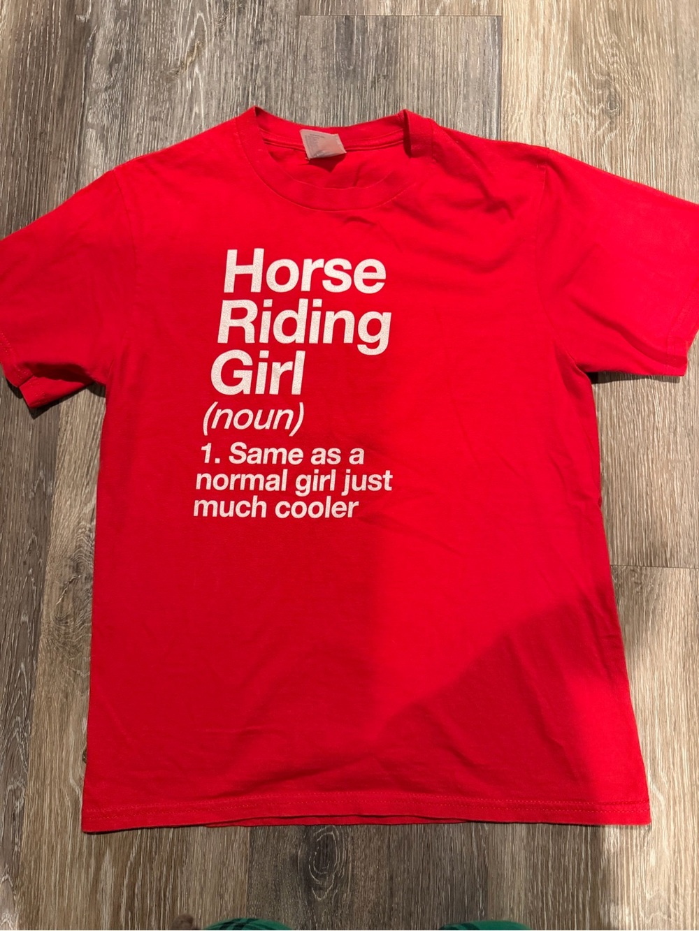 Girls' Red Horse Riding Graphic Tee